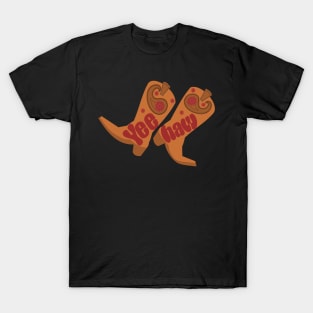 Yeehaw Line Dancing Cowboy Boots T-Shirt